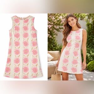Commense Shift Dress with Pink Floral Print